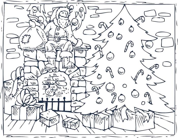 Free printable christmas coloring book