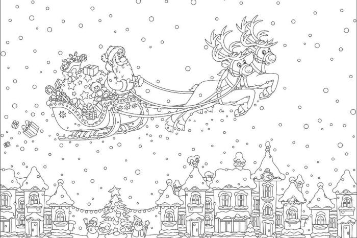 Free printable christmas coloring book