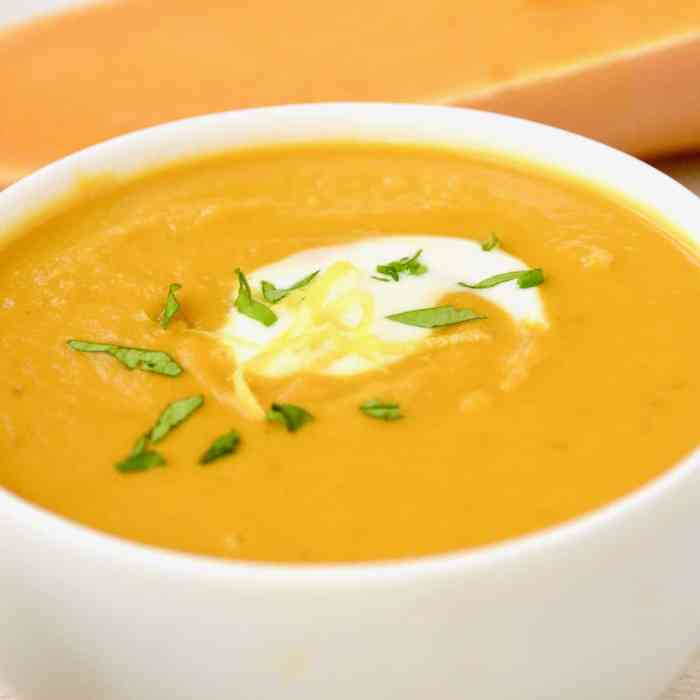 Butternut and ginger soup recipe