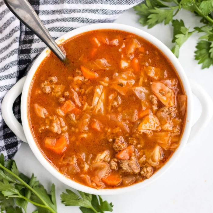 Cabbage roll soup slow cooker recipe